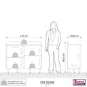 Ver imagem 3 de Balcão de Cozinha Confort 1,20 Cinamomo com Off White Batrol