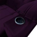 Ver imagem 5 de Poltrona Reclinável Retrátil Thor Veludo Roxo com Encosto Ajustável Loja Sheep