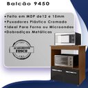Ver imagem 3 de Balcao Multiuso com Nicho 75cm 9450 Savana Preto Mobbs