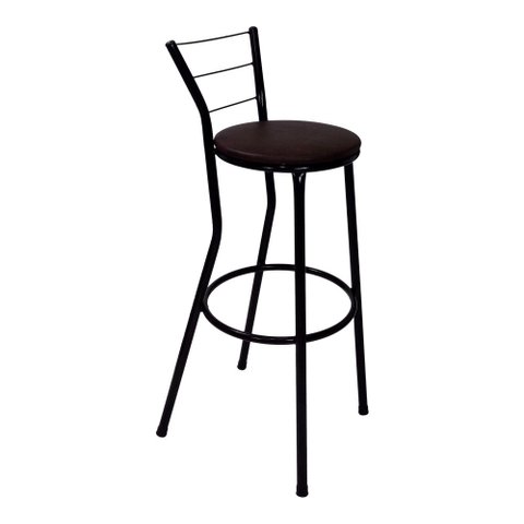 Banqueta Banco Alto Cozinha Alta Bar Bistro Area Americana:marrom