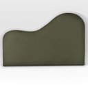 Ver imagem 1 de Cabeceira Orgânica 160cm Casal Queen Painél para Cama Box Bouclé Serena