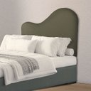 Ver imagem 2 de Cabeceira Orgânica 160cm Casal Queen Painél para Cama Box Bouclé Serena