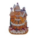 Ver imagem 3 de Enfeite Loja de Doces Ginger Natal C/luz 38x33cm Florarte 60145001