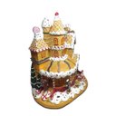 Ver imagem 4 de Enfeite Loja de Doces Ginger Natal C/luz 38x33cm Florarte 60145001
