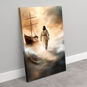 Ver imagem 2 de Quadro Decorativo Jesus Andando sobre As Águas Sala Quarto Casa Escritório