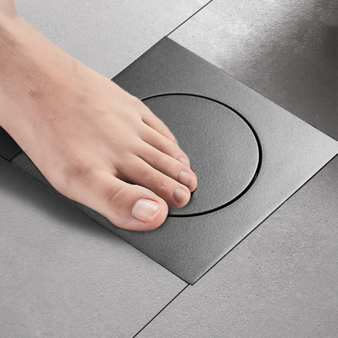 Ralo Click Up Veda Cheiro 10 Cm X 10 Cm Grafite/black Matte - Demima - 3