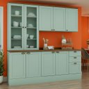 Ver imagem 1 de Armário de Cozinha Genialflex Iluminata 3 Peças Verde Mint