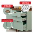 Ver imagem 5 de Armário de Cozinha Genialflex Iluminata 3 Peças Verde Mint