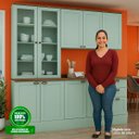 Ver imagem 7 de Armário de Cozinha Genialflex Iluminata 3 Peças Verde Mint
