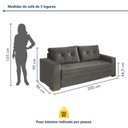 Ver imagem 3 de Conjunto de Sofá 2 e 3 Lugares Toquio