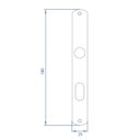 Ver imagem 3 de Fechadura Externa Perfil Estreito 323z E22 Mz33 Latão Preto Fosco 22mm C400/50 Papaiz