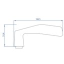 Ver imagem 4 de Fechadura Externa Perfil Estreito 323z E22 Mz33 Latão Preto Fosco 22mm C400/50 Papaiz