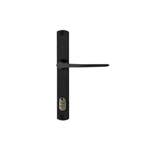 Fechadura Externa Perfil Estreito 323z E22 Mz33 Latão Preto Fosco 22mm C400/50 Papaiz