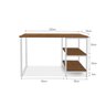 Mesa Escrivaninha para Notebook Office Star 120cm com 2 Prateleiras Klm - 4
