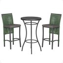 Ver imagem 1 de Mesa Bistro e 2 Banquetas Roma Preta Corda Náutica 11 Trama Original