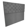Cabeceira Capitonê King 195cm Jade Suede Grafite SLK Decor Cabeceira Jade - 5