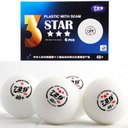 Ver imagem 5 de Bola Ping Pong Tenis Mesa 3 Estrelas Kit 6 Uni Esporte Treino Lazer Recreaçao Escola Clube Ar Livre