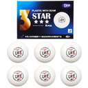 Ver imagem 2 de Bola Ping Pong Tenis Mesa 3 Estrelas Kit 6 Uni Esporte Treino Lazer Recreaçao Escola Clube Ar Livre