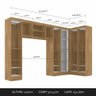 Guarda Roupa Casal Modulado Maeve Boreal/branco - Móveis Arapongas Boreal/branco - 2