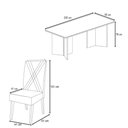 Ver imagem 3 de Mesa de Jantar 8 Lugares Princeton com Vidro Mel/off White/pastel - Viero Móveis