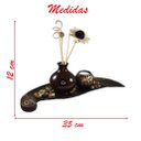 Ver imagem 2 de Conjunto Bandeja Flor Com Difusor Porta Velas Jardim Zen Resina 35cm