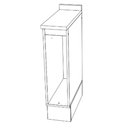 Ver imagem 4 de Balcão Porta Toalha Tampo 20cm C362 Americana Cinza Calcare Henn