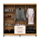 Ver imagem 5 de Guarda Roupa Casal 6 Portas 2 Gavetas 148cm