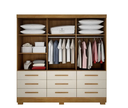 Ver imagem 3 de Guarda Roupas 1430 Buriti - 3PTS 9GAV c/Esp Cumaru/Fendi Fosco 25