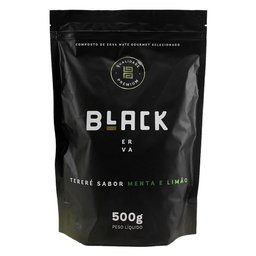 Kit Tereré Black Erva Garrafa 2,5l Cuia Erva Menta e Limão - 2