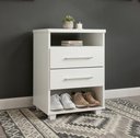 Ver imagem 1 de Mini Cômoda com Gavetas e 2 Nichos Multiuso Branco