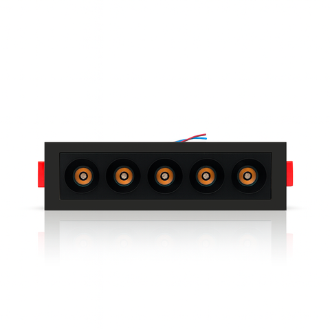 Spot de Embutir Led 5 Leds 10w 6000k 110v - Preto