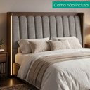 Ver imagem 2 de Cabeceira Casal 140 cm Lumina LED com Frame Linho Tca 208 Corino Tcs 721 Peer
