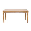 Ver imagem 2 de Mesa de Jantar 160x90 Madeira Maciça Caramelo Envelhecido