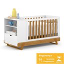 Ver imagem 5 de Dormitório Completo Infantil Unique 4 Portas, Cômoda 6 Gavetas e Berço Multifuncional BKids Branco S