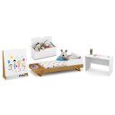 Ver imagem 7 de Dormitório Completo Infantil Unique 4 Portas, Cômoda 6 Gavetas e Berço Multifuncional BKids Branco S