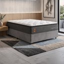 Ver imagem 2 de Cama Box Casal Molas Ensacadas Pillow Super Monaco 138x188x72cm Probel