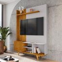 Ver imagem 6 de Estante Home Tv 55 Pol 136 Cm Corumbau Naturalle Off White Bechara