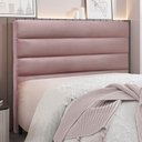 Ver imagem 5 de Cabeceira Decorativa Queen Size 1,60M Guess Veludo Lilás - Gran Belo