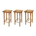 Ver imagem 1 de Kit 3 Banquetas Bistro Industrial Colors Ferro e Madeira Maciça - Cobre