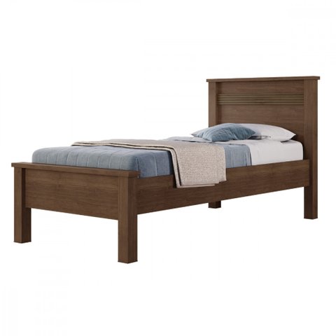 Cama de Solteiro 88 Barcelona Cacau Conquista