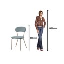 Ver imagem 5 de Conjunto para Sala de Jantar com 4 Cadeiras Ditalia Bege/Fendi/Verde Claro/Off White