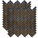Ver imagem 3 de Pastilha De Vidro Chevron Mini Preto 30X32Cm