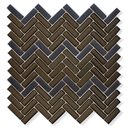 Ver imagem 1 de Pastilha De Vidro Chevron Mini Preto 30X32Cm