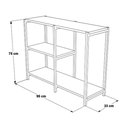 Ver imagem 2 de Aparador Industrial Artesania Preto e Imbuia 95cm