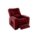 Ver imagem 1 de Poltrona do Papai Reclinavel para Descanço Azera Matrix Cor:veludo Vinho