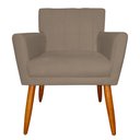 Ver imagem 2 de Poltrona Decorativa para Sala de Estar Cecília Suede Cappuccino - Montanaris Decor Md Montanaris Dec