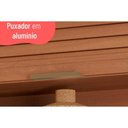 Ver imagem 5 de Armário Aéreo Cozinha Modulado Thela Macadâmia Nicho 1 Porta Ripada 120cm Freijo - Telasul