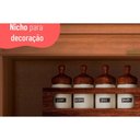 Ver imagem 6 de Armário Aéreo Cozinha Modulado Thela Macadâmia Nicho 1 Porta Ripada 120cm Freijo - Telasul