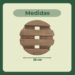 Suporte Vaso Redondo 28cm Rodas de Polipropileno Preta - 5