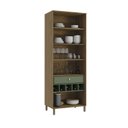 Ver imagem 2 de Armário Cristaleira 80cm 2 Portas com Pés Botanic Kappesberg